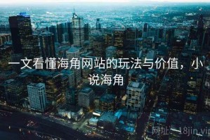 一文看懂海角网站的玩法与价值，小说海角