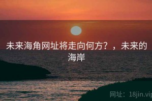 未来海角网址将走向何方？，未来的海岸