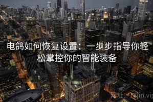 电鸽如何恢复设置：一步步指导你轻松掌控你的智能装备