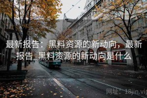 最新报告：黑料资源的新动向，最新报告_黑料资源的新动向是什么
