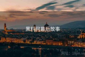 黑料网幕后故事