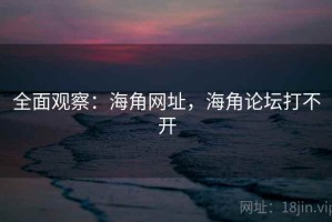 全面观察：海角网址，海角论坛打不开