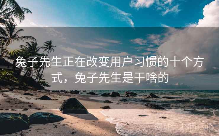 兔子先生正在改变用户习惯的十个方式,兔子先生是干啥的 兔子先生正在改变用户习惯的十个方式,兔子先生是干啥的